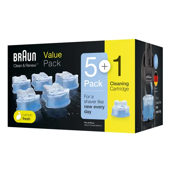 Braun Clean & Renew Cartridge 5+1 Pack